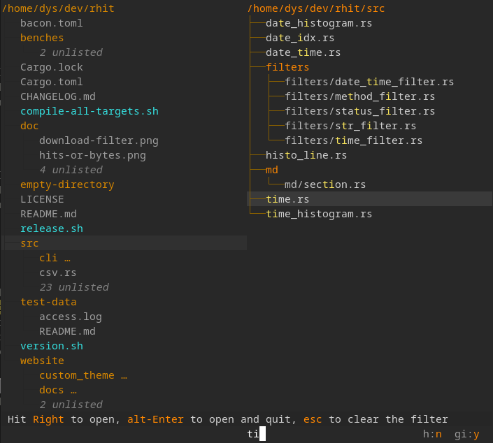 Multi-panel file management
