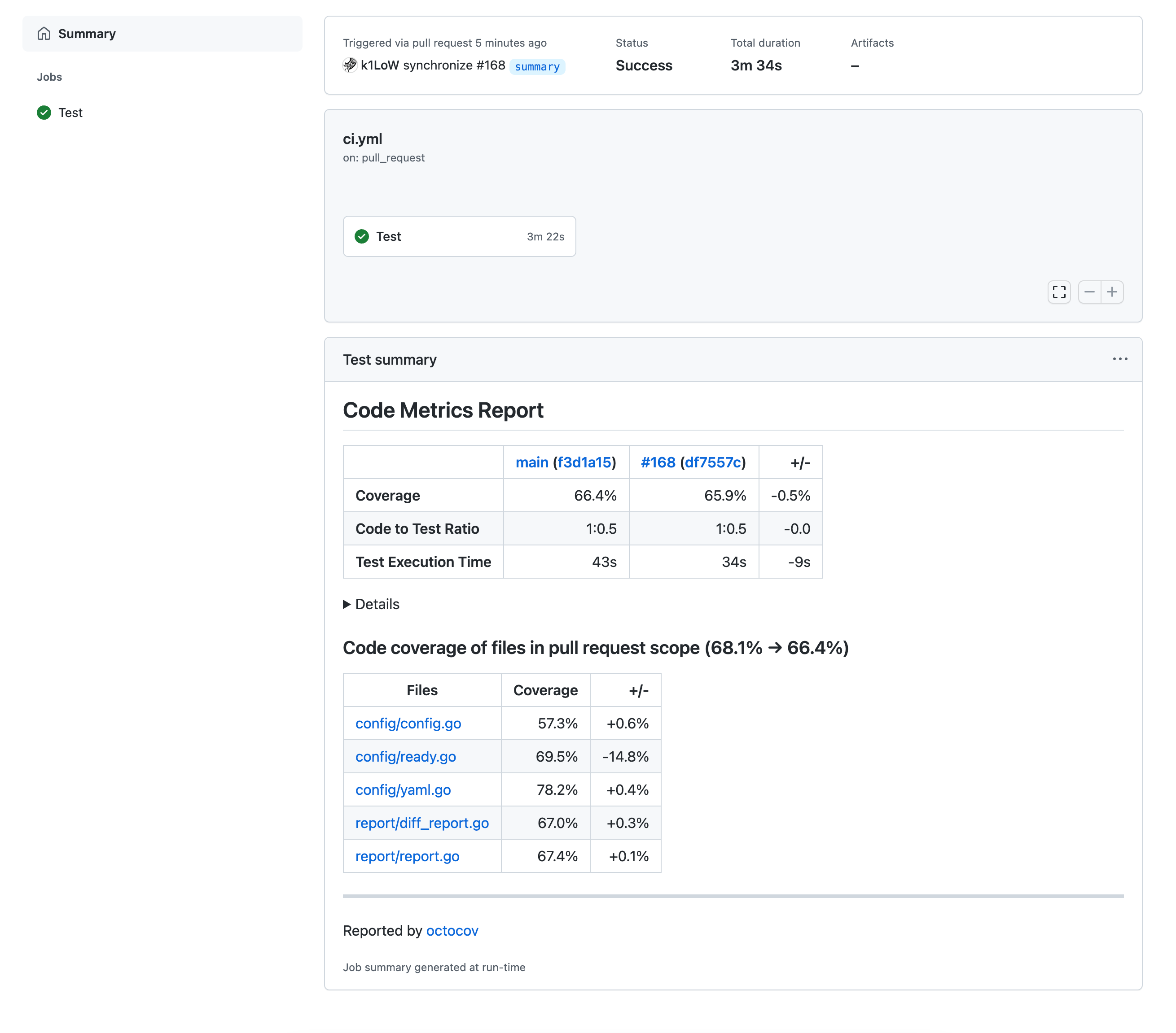 GitHub Actions job summary
