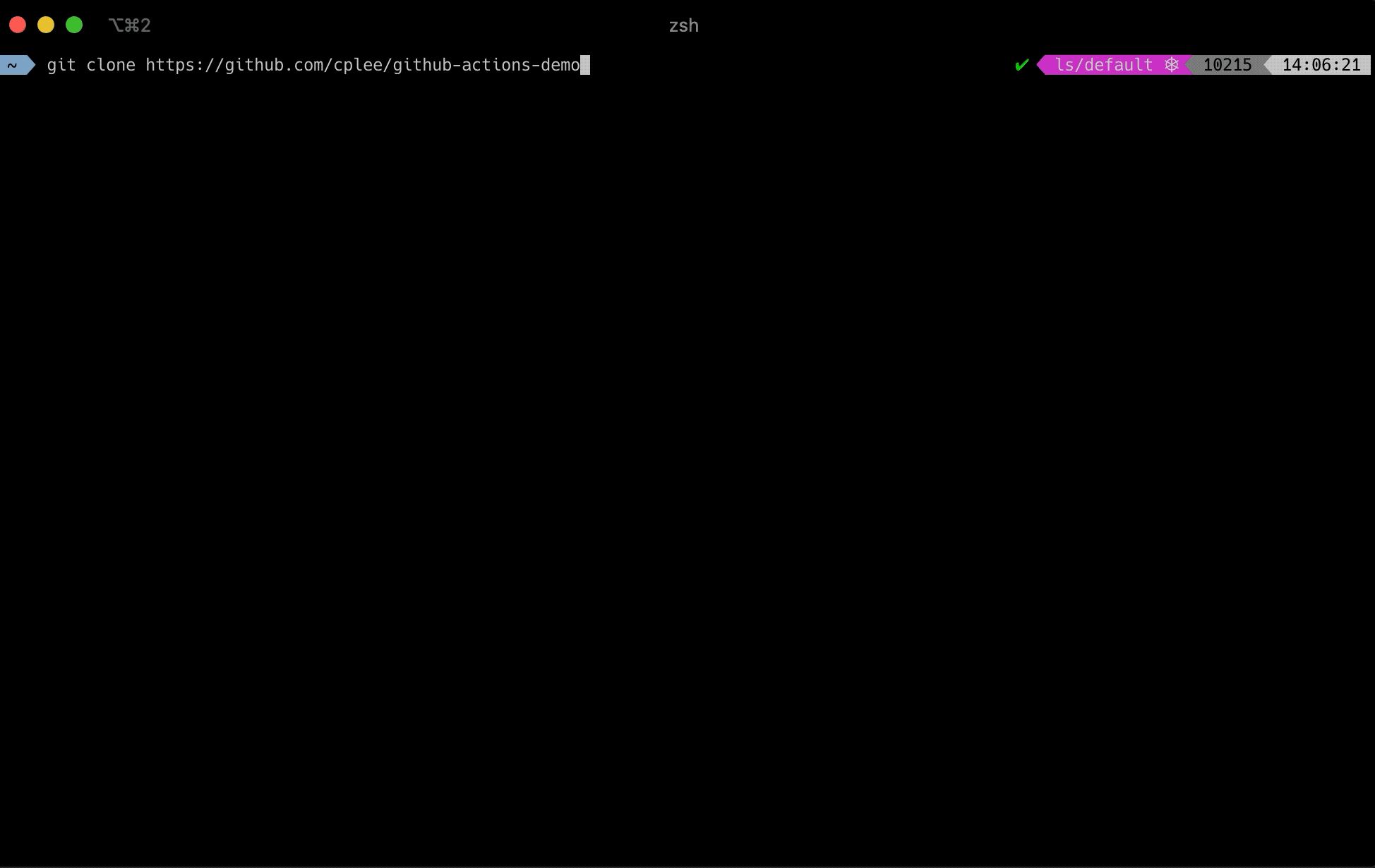 Act demo showing workflow execution
