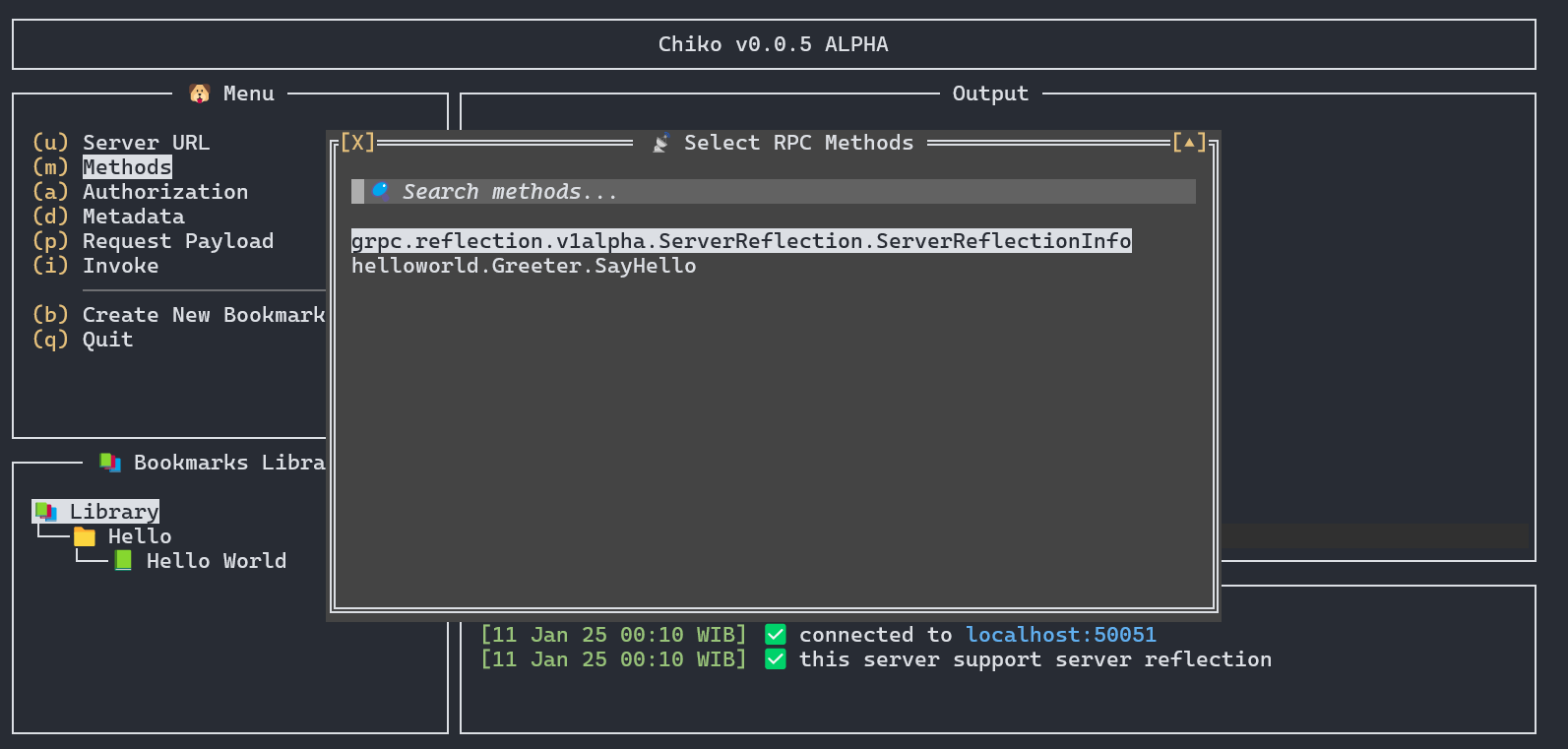 Server reflection discovery